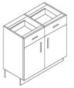 Base Unit With Two Drawer