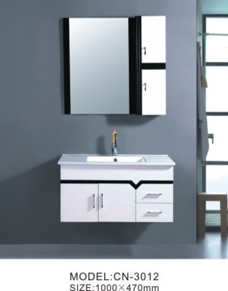 White PVC Bathroom Cabinets