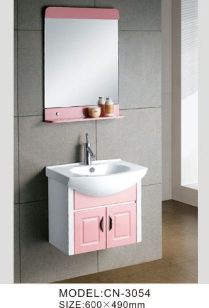 Pink Bathroom Storage Cabinet