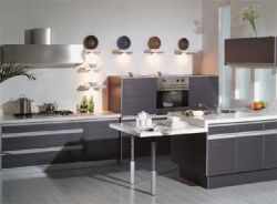 PVC Laminated Kitchen Cabinets